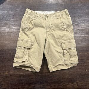 Boys Beige Cargo Shorts